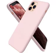 Etui i futerały do telefonów - Liquid Silicone Gel Case Etui Obudowa Iphone 11 Pro Max (Light Pink) - miniaturka - grafika 1