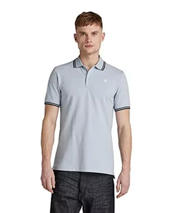 G-STAR RAW Męska koszulka polo Dunda Slim Stripe s Polo, niebieska (dk Ice 5864-798), S - Koszulki męskie - miniaturka - grafika 1