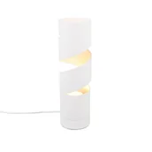 Lampy stojące - Lampa stołowa nowoczesna biała matowa spirala do salonu sypialni 1xGU10 10W STREAM Trio - miniaturka - grafika 1