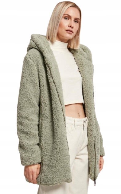 URBAN CLASSICS KURTKA DAMSKA ZIELONA Z KAPTUREM NA ZAMEK 3XL JSB