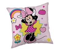 Kołdry i poduszki dla dzieci - Poduszka dziecięca 40x40 Myszka Minie smile różowa - miniaturka - grafika 1