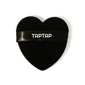 Gąbeczki do makijażu - TAPTAP Puszek do Pudru Serce Czarne - miniaturka - grafika 1