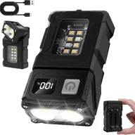 Latarki - Latarka akumulatorowa o dużej mocy, miniaturowa, ultramocna latarka LED, ładowalna przez USB C, mała latarka EDC, 7 trybów, wodoodporna, z klipsem - miniaturka - grafika 1