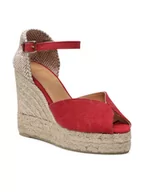 Espadryle damskie - Castaer Espadryle Bianca/8ED/002 022235-604 Czerwony - miniaturka - grafika 1