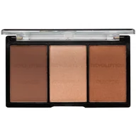 Bronzery i konturowanie twarzy - Makeup Revolution Ultra Sculp & Contour Zestaw do korygowania twarzy Kit Light-Medium C04 11g Z oficjalnej polskiej dystrybucji - miniaturka - grafika 1