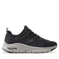 Sneakersy męskie - Sneakersy Skechers Waveport 232301/BKGY Szary - miniaturka - grafika 1