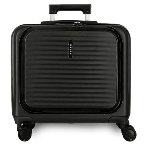 Movom Dayton Walizka kabinowa czarna 44 x 42 x 20 cm sztywne tworzywo ABS zamknięcie TSA 31,6 l 2,54 kg 4 koła podwójny bagaż ręczny, Czarny (Black), walizka kabinowa