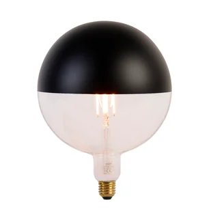 Calex Żarówka LED E27 ściemnialna górna lustro G200 czarna 6W 360 lm 1800K - Żarówki LED - miniaturka - grafika 1