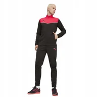 Dresy męskie - PUMA DRES MĘSKI KOMPLETNY INDIVIDUAL IRISE TRACKSUIT CZARNY/CZERWONY r.M - miniaturka - grafika 1