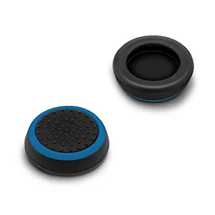 mumbi 2 x silikonowe nakładki ochronne kompatybilne z PS5 PS4, antypoślizgowe nakładki Joystick Thumb Grip Stick Contolle czarno-niebieskie - Akcesoria do Xbox - miniaturka - grafika 1