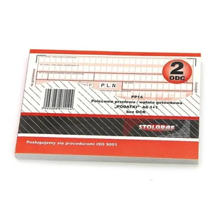 Druk polecenie przelewu wpłaty A6 - Druki akcydensowe - miniaturka - grafika 1