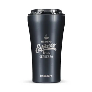 Kubek termiczny na kawę Dr.Bacty Apollo 2.0 - Espresso depresso - 360 ml - Gunmetal - Kubki termiczne - miniaturka - grafika 1