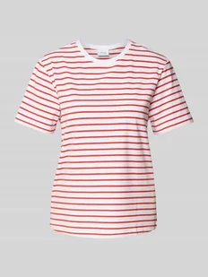 T-shirt z okrągłym dekoltem model ‘NORA’ - Koszulki i topy damskie - miniaturka - grafika 1