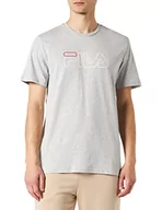 Koszulki męskie - FILA Męski T-shirt SOFADE, jasnoszary melanż, S, jasnoszary melanżowy, S - miniaturka - grafika 1