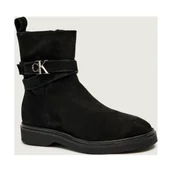 Botki damskie - Calvin Klein Botki | zamsz - miniaturka - grafika 1