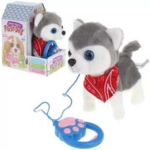 NoboKids Piesek Interaktywny Chodzi na Smyczy Szczeka Husky CH-516507 - Zabawki interaktywne dla dzieci - miniaturka - grafika 1