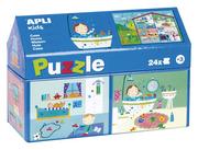 Puzzle - Apli Kids Puzzle w kartonowym domku Kids - W domu 3+ - miniaturka - grafika 1