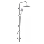 Zestawy prysznicowe - Deante Zestaw prysznicowy ścienny Neo Joko NBJ051K z deszczownicą Chrom - miniaturka - grafika 1