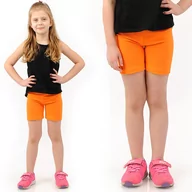 Legginsy - Krótkie spodenki Legginsy 1/2 Kolarki Dziecięce Getry Pomarańczowe 86 - miniaturka - grafika 1