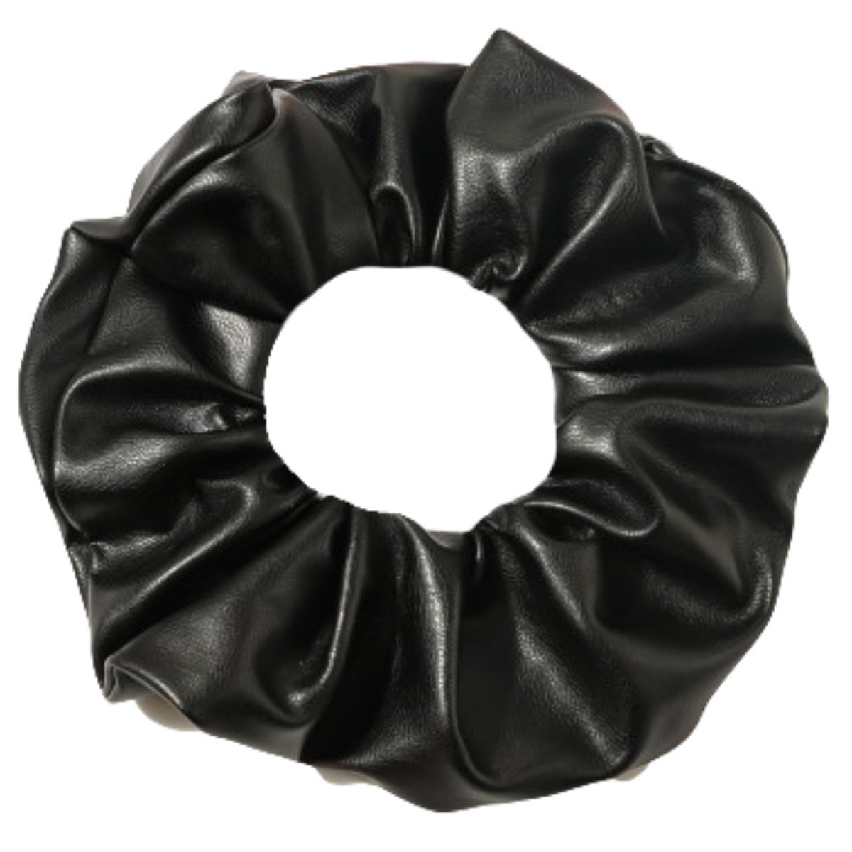 Gumka do Włosów Czarna Skórzana Gruba Frotka Bezpieczna Lekka i Wygodna