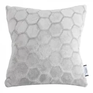 Poszewki na poduszki - Poszewka dekoracyjna Zoe 2, 40 x 40 cm srebrna - miniaturka - grafika 1