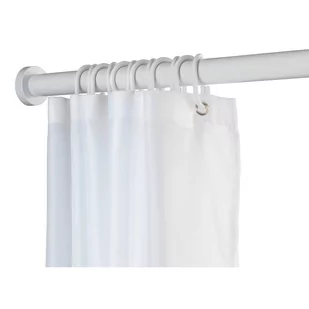 Biały drążek teleskopowy do łazienki Wenko Luz, dł. 110-185 cm - Akcesoria łazienkowe - miniaturka - grafika 1