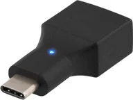 Adaptery i przejściówki - Adapter USB Deltaco USB-C - USB Czarny USBC-1200 - miniaturka - grafika 1