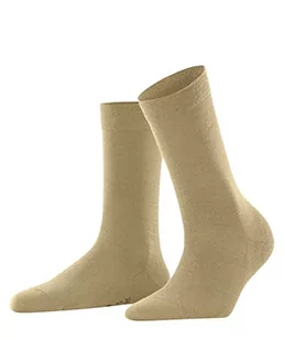 FALKE Damskie skarpety softmerino wełna merynosów bawełna czarny szary więcej kolorów damskie cienkie lekkie ciepłe gładkie skarpety do łydki na lato lub zimę do pracy lub na co dzień 1 para, Beżowy - Skarpetki damskie - miniaturka - grafika 1