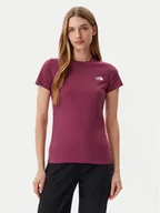 Koszulki i topy damskie - The North Face T-Shirt Simple Dome NF0A87NH Różowy Regular Fit - miniaturka - grafika 1