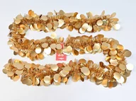 Dekoracje sali - Łańcuch choinkowy girlanda złota - 200 x 13 cm - 1 szt. - miniaturka - grafika 1