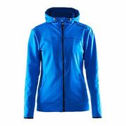 Kurtki męskie - Craft męska kurtka LEISURE ZIP HOOD, Sweden Blue, XS, 1901693-2336-3 - miniaturka - grafika 1