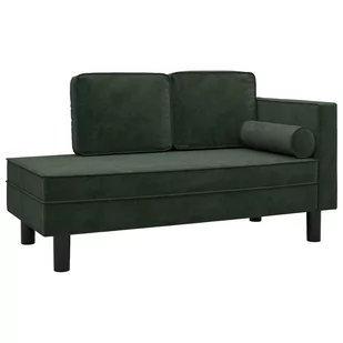 Lumarko 2-osobowa sofa, ciemnozielona, tapicerowana aksamitem - Sofy i kanapy - miniaturka - grafika 3