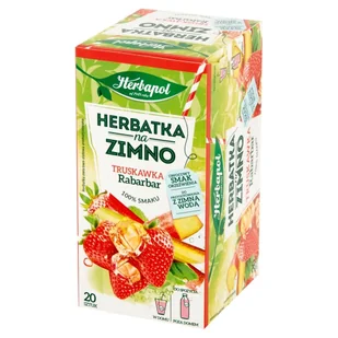 Herbapol Herbapol Herbatka na zimno truskawka rabarbar 36 g (20 x 1,8 g) - Herbata - miniaturka - grafika 1