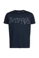 Koszulki męskie - ESPRIT T-shirt męski, 452/Petrol Blue 3, XL - miniaturka - grafika 1