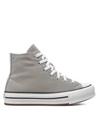 Buty dla chłopców - Converse Trampki Chuck Taylor All Star Eva Lift A07346C Szary - miniaturka - grafika 1