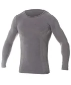 Koszulki męskie - Męski longsleeve ciemny jeans merino wool-m - miniaturka - grafika 1