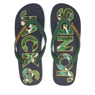 Klapki i japonki męskie - Japonki Jack&Jones Jfwlogo Palm Print Flip Flop Ln 12230642 Granatowy - miniaturka - grafika 1