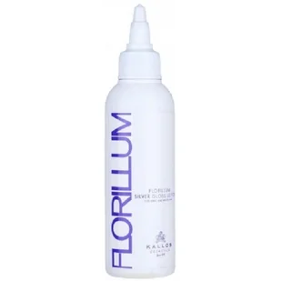 Kallos Cosmetics Srebrny płyn kondycjonujący do włosów siwych, białych i mocno rozjaśnianych - Cosmetics Florillum Silver Gloss Lotion - Farby do włosów i szampony koloryzujące - miniaturka - grafika 2