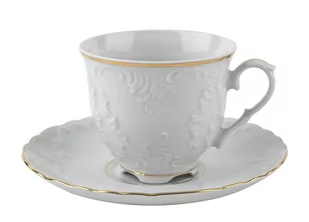Ćmielów Filiżanka 250ml ze spodkiem Rococo 132913 - Filiżanki - miniaturka - grafika 1