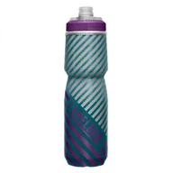 Shakery i bidony sportowe - Bidon rowerowy Camelbak Podium Chill 710ml | TEAL STRIPE - miniaturka - grafika 1