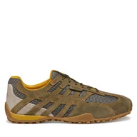 Sneakersy męskie - Sneakersy Geox U Snake Original U55MNA 02214 C6404 Zielony - miniaturka - grafika 1