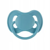 Smoczki uspokajające - Canpol 23/223_blu Smoczek uspokajający kauczukowy 0-6m okrągły NUDE - miniaturka - grafika 1