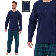 Piżamy damskie - Piżama męska bawełniana CORNETTE 458/266 Owen L - miniaturka - grafika 1