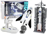 Figurki dla dzieci - Misja Kosmiczna Zestaw Kosmos Rakieta Astronauta Statek Kosmiczny 5 ele - miniaturka - grafika 1
