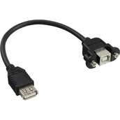 Kable USB - InLine Kabel USB do obudowy USB A/B 0.2m Czarny 33441F - miniaturka - grafika 1