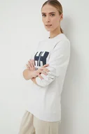 Bluzy damskie - Helly Hansen bluza damska kolor różowy z nadrukiem - miniaturka - grafika 1