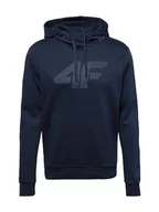Bluzy męskie - 4F Bluza męska, Ciemny niebieski, XXL - miniaturka - grafika 1