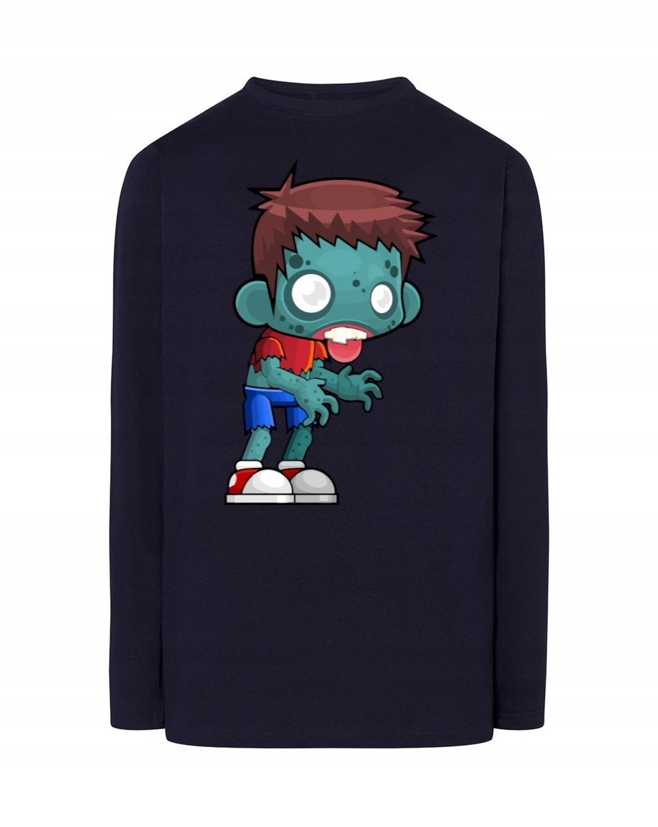 Longsleeve męski nadruk kolorowy ZOMBIE r.XL