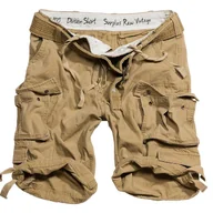 Spodnie męskie - spodnie bojówki krótkie DIVISION SHORTS beżowe-XL - miniaturka - grafika 1