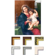 Ikony i obrazy sakralne - Rysunek Matka Boża i Dzieciątko Jezus - miniaturka - grafika 1